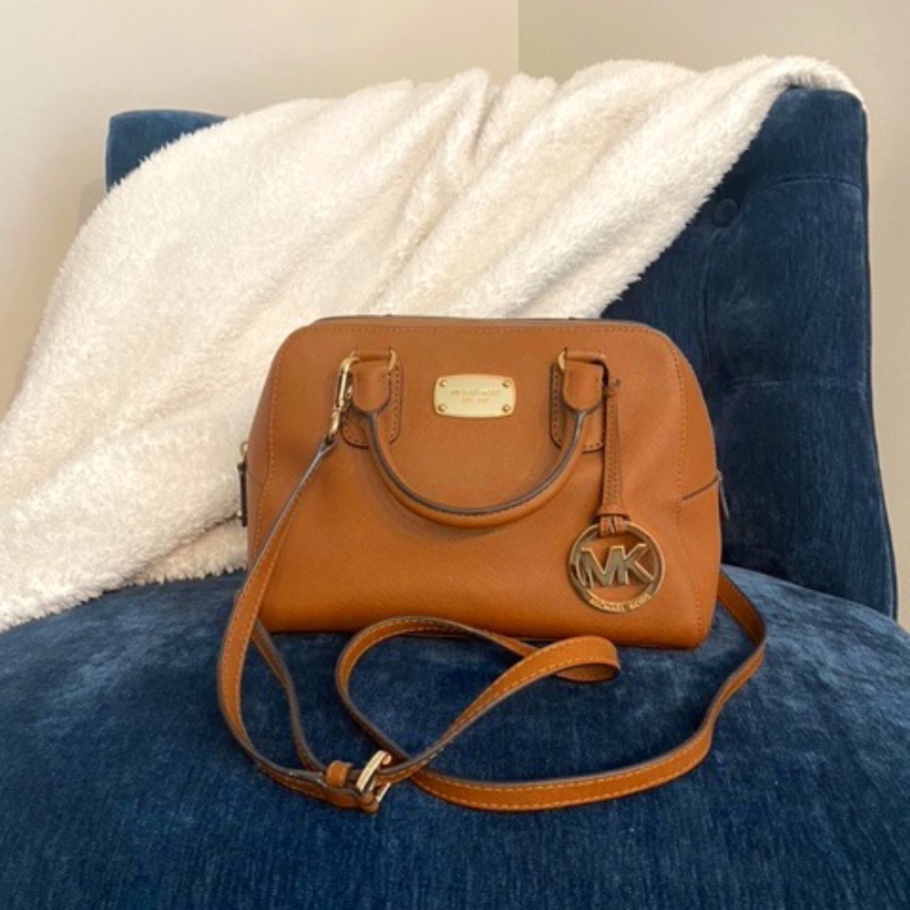 Tan Michael Kors handbag